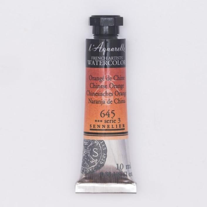 Sennelier French Artists Watercolor - 10ml Tube - Chinese Orange - The Merri Artist - merriartist.com