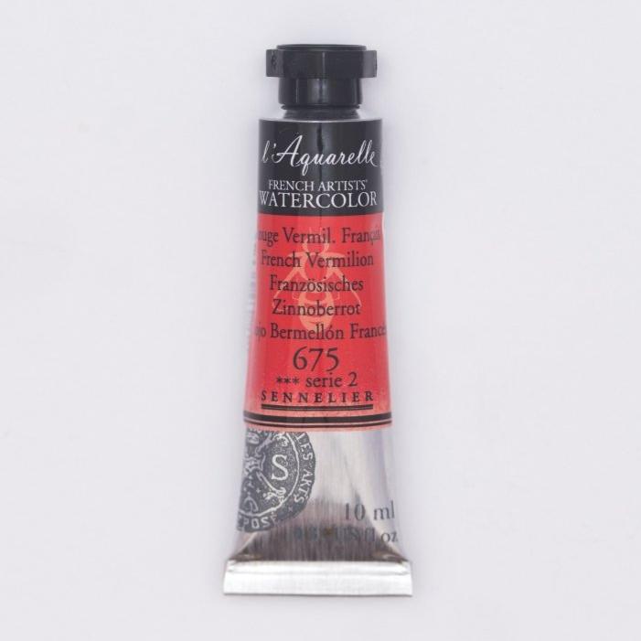 Sennelier French Artists Watercolor - 10ml Tube - French Vermilion - The Merri Artist - merriartist.com