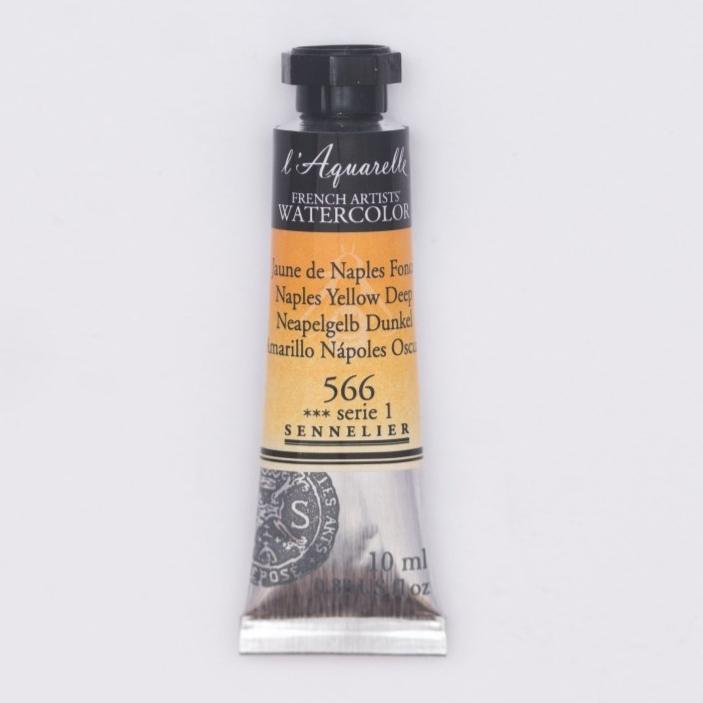 Sennelier French Artists Watercolor - 10ml Tube - Naples Yellow Deep - The Merri Artist - merriartist.com