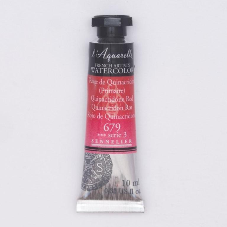 Sennelier French Artists Watercolor - 10ml Tube - Quinacridone Red - The Merri Artist - merriartist.com