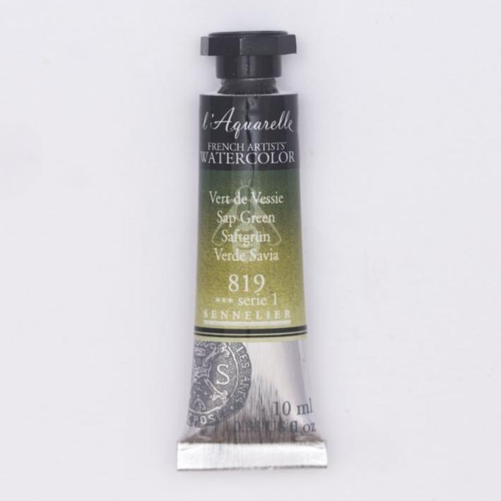 Sennelier French Artists Watercolor - 10ml Tube - Sap Green - The Merri Artist - merriartist.com