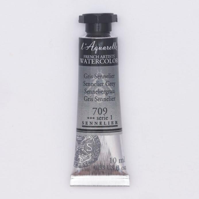 Sennelier French Artists Watercolor - 10ml Tube - Sennelier Grey - The Merri Artist - merriartist.com