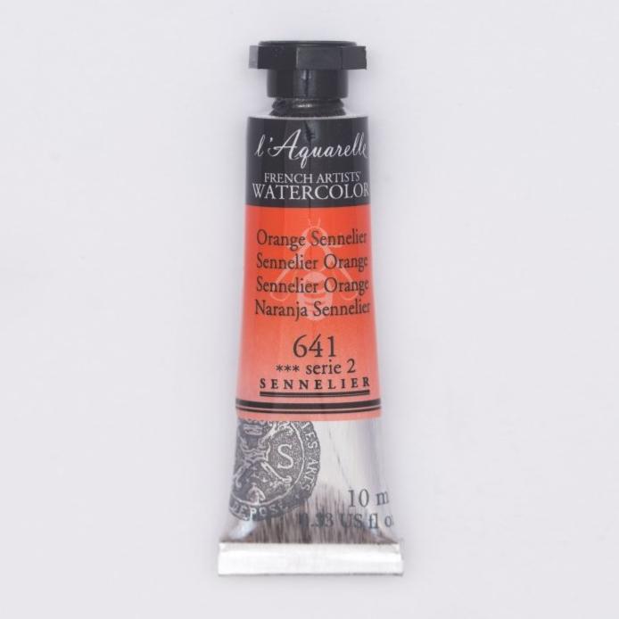 Sennelier French Artists Watercolor - 10ml Tube - Sennelier Orange - The Merri Artist - merriartist.com