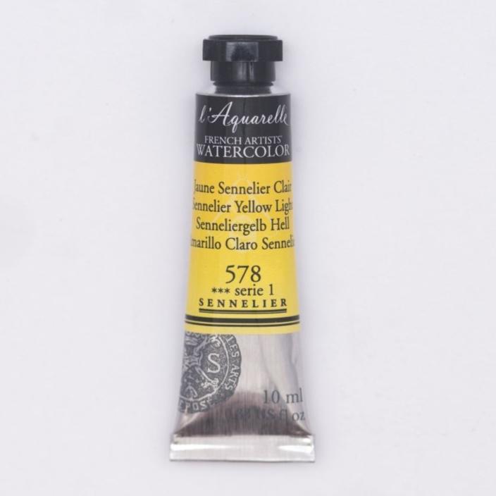 Sennelier French Artists Watercolor - 10ml Tube - Sennelier Yellow Light - The Merri Artist - merriartist.com