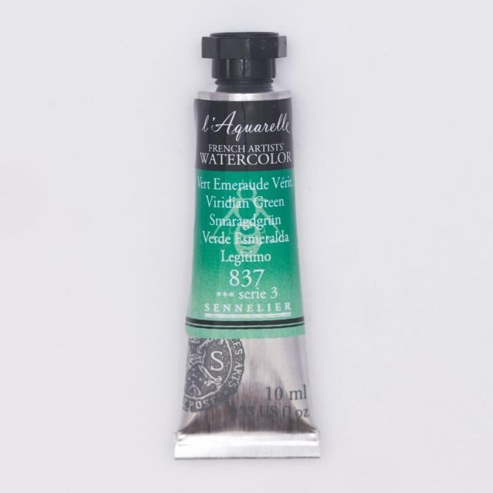 Sennelier French Artists Watercolor - 10ml Tube - Viridian - The Merri Artist - merriartist.com