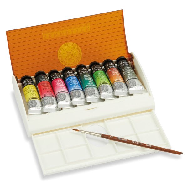 Sennelier French Artists Watercolor Set - Travel Set - 8 Colors - 10ml Tubes - The Merri Artist - merriartist.com