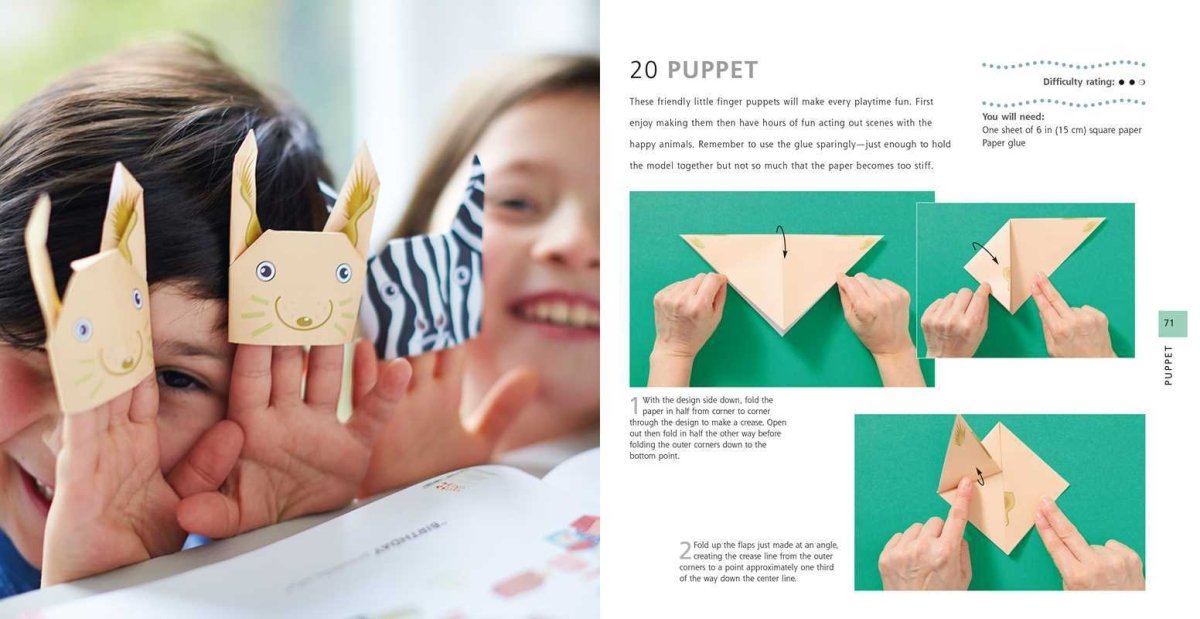 Simon & Schuster - Origami for Kids by Mari Ono - Paperback; 128 pages / English - The Merri Artist - merriartist.com