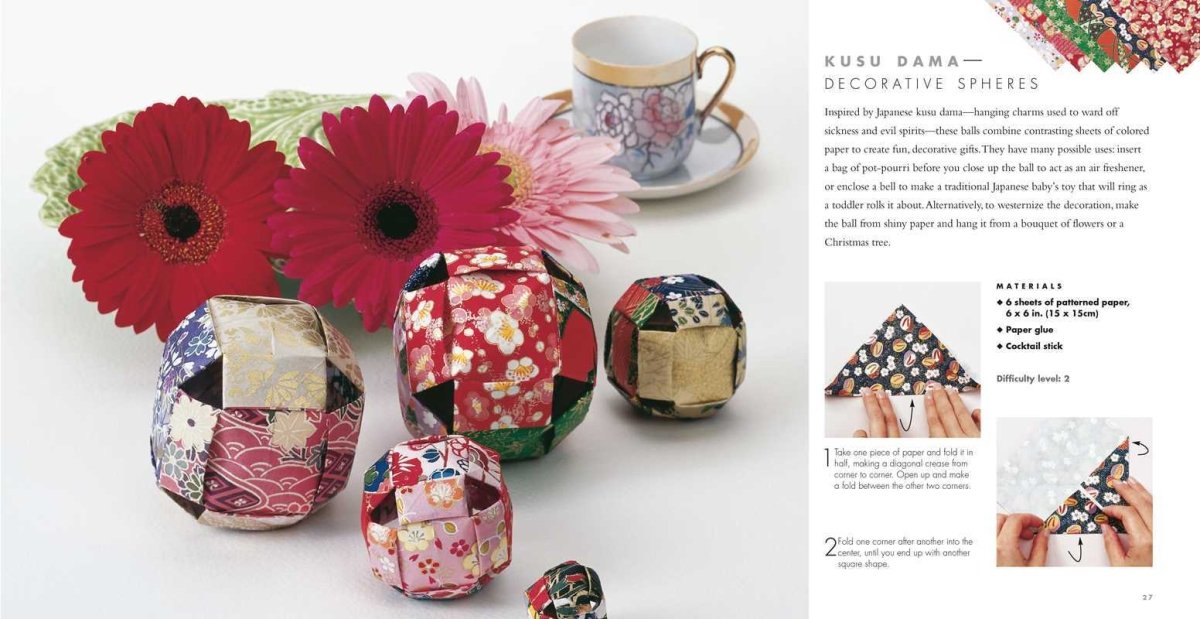 Simon & Schuster - Simple Art of Japanese Origami by Mari Ono - Paperback; 96 pages / English - The Merri Artist - merriartist.com
