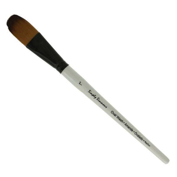 Simply Simmons Brush - Oval Synthetic 1" - The Merri Artist - merriartist.com