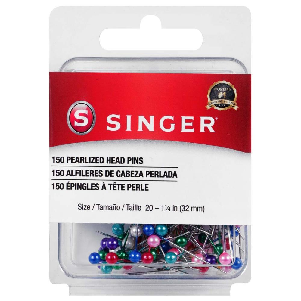 SINGER Pearlized Ball Head Straight Pins - pack of 150 - The Merri Artist - merriartist.com