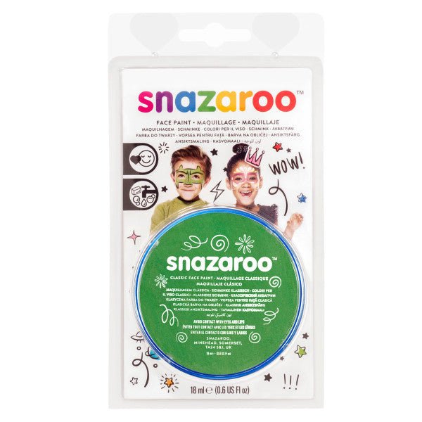 Snazaroo Face Paint 18 ml Grass Green - The Merri Artist - merriartist.com