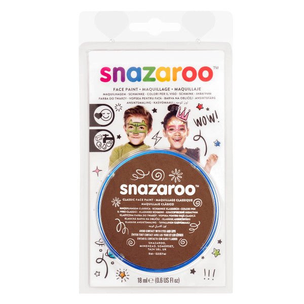 Snazaroo Face Paint 18 ml Light Brown - The Merri Artist - merriartist.com