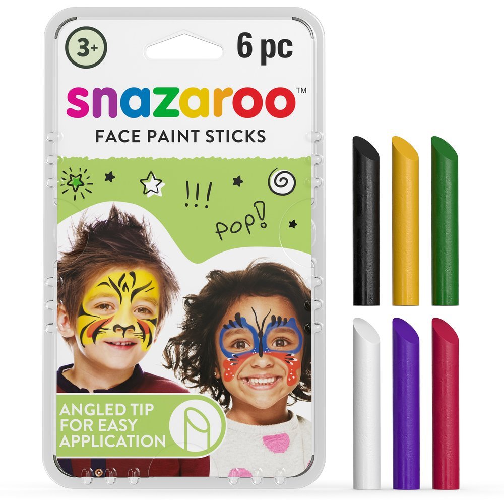 Snazaroo Rainbow Face Paint Sticks - Set of 6 - The Merri Artist - merriartist.com