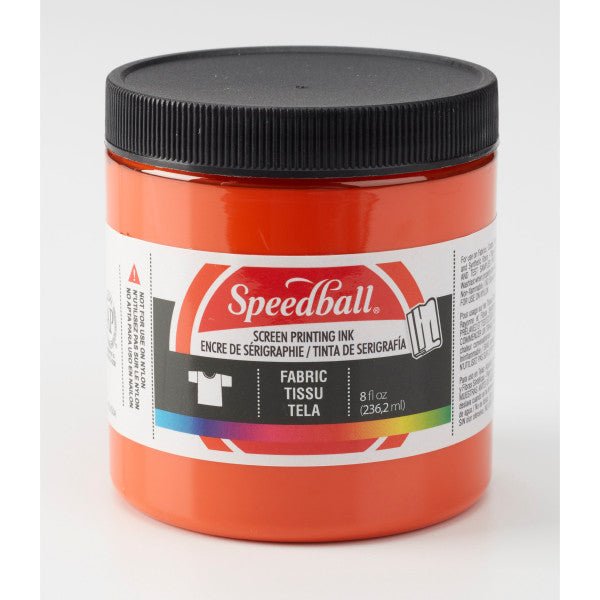 Speedball Fabric Screen Printing Ink - 8 oz Orange - The Merri Artist - merriartist.com