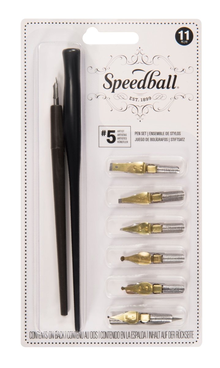 Speedball Pen Set 5 Artist - The Merri Artist - merriartist.com