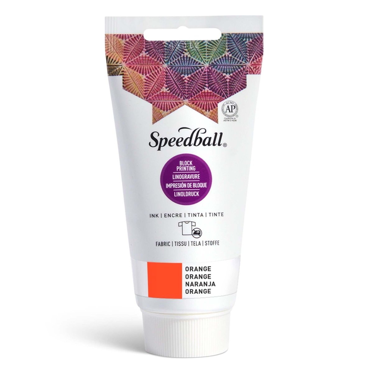 Speedball Printing Inks for Fabrics - 2.5 oz. - Orange - The Merri Artist - merriartist.com