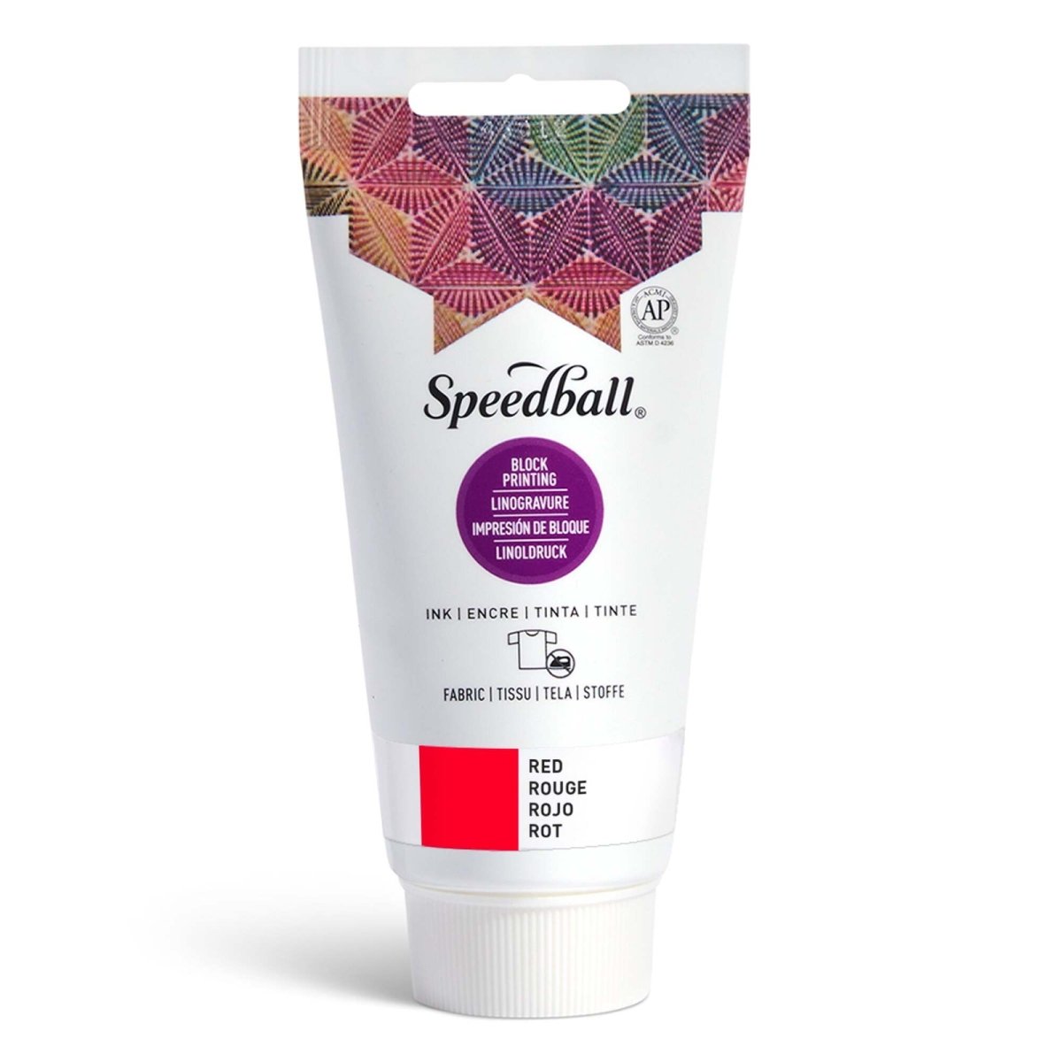 Speedball Printing Inks for Fabrics - 2.5 oz. - Red - The Merri Artist - merriartist.com