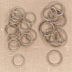 Split Rings - 3/4 Inch Silver Color - 25 Pack - The Merri Artist - merriartist.com