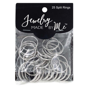 Split Rings - 3/4 Inch Silver Color - 25 Pack - The Merri Artist - merriartist.com