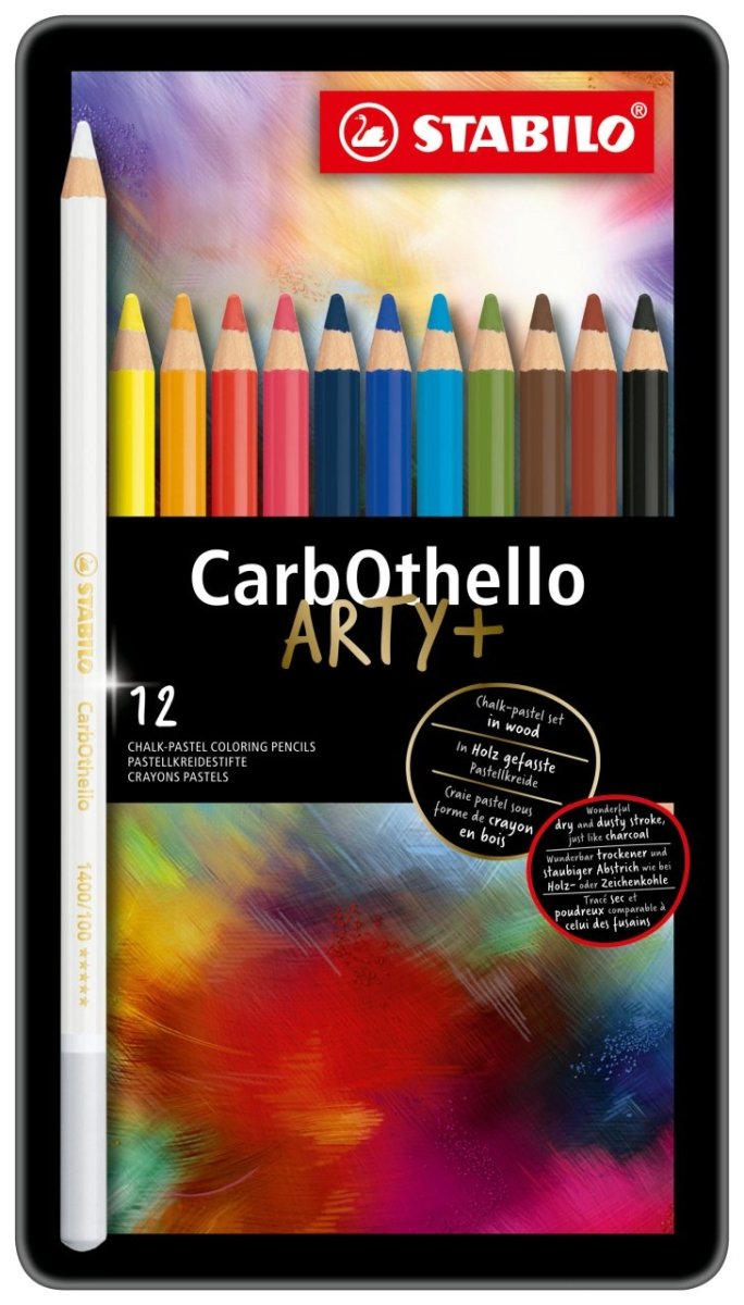 Stabilo Carbothello Pastel Pencil Set of 12 - The Merri Artist - merriartist.com