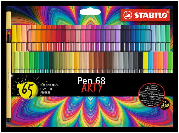 STABILO Pen 68 ARTY Set of 65 - The Merri Artist - merriartist.com