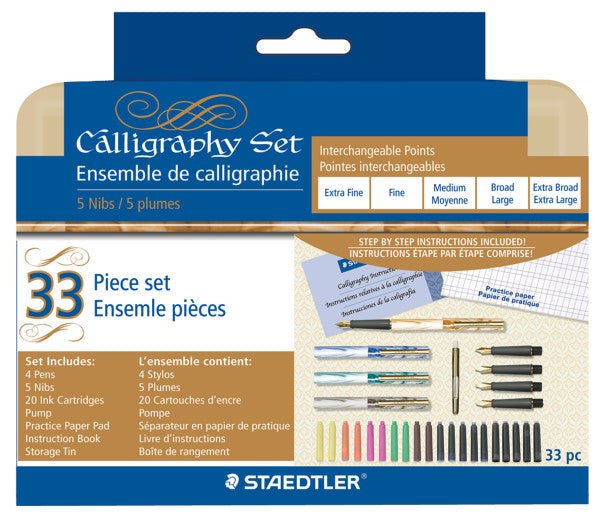 Staedtler Calligraphy 33 Piece Set - The Merri Artist - merriartist.com