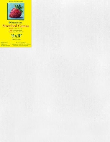 Strathmore 300 Series Stretched canvas 3/4" deep - 14"X18" - The Merri Artist - merriartist.com