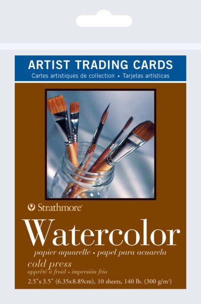 Strathmore Artist Trading Cards - Watercolor 140 lb. 2.5X3.5 - 10 cards - The Merri Artist - merriartist.com