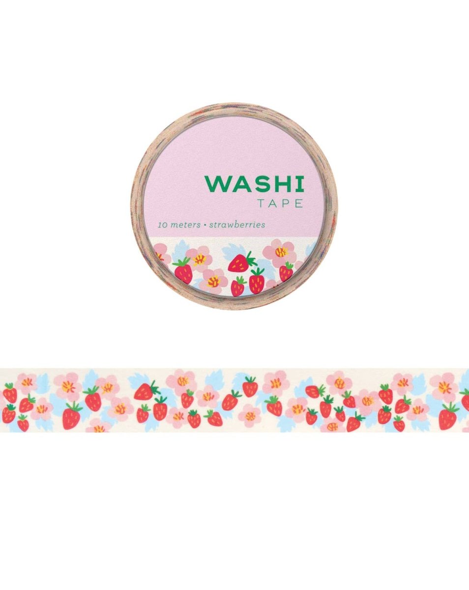 Strawberries Washi Tape - The Merri Artist - merriartist.com