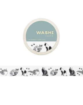 Sumi Cats Washi Tape - The Merri Artist - merriartist.com