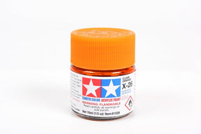 Tamiya Mini Acrylic 10 ml - X - 26 Clear Orange Gloss Finish - The Merri Artist - merriartist.com
