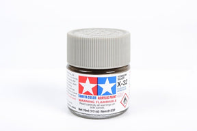 Tamiya Mini Acrylic 10 ml - X - 32 Titanium Silver Gloss Finish - The Merri Artist - merriartist.com