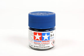 Tamiya Mini Acrylic 10 ml - X - 4 Blue Gloss Finish - The Merri Artist - merriartist.com