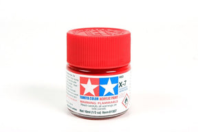 Tamiya Mini Acrylic 10 ml - X - 7 Red Gloss Finish - The Merri Artist - merriartist.com