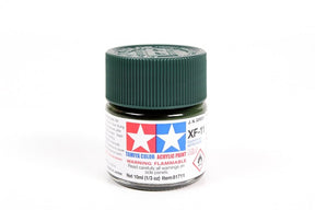 Tamiya Mini Acrylic 10 ml - XF - 11 J.N. Green Matte Finish - The Merri Artist - merriartist.com