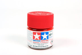 Tamiya Mini Acrylic 10 ml - XF - 7 Flat Red Matte Finish - The Merri Artist - merriartist.com