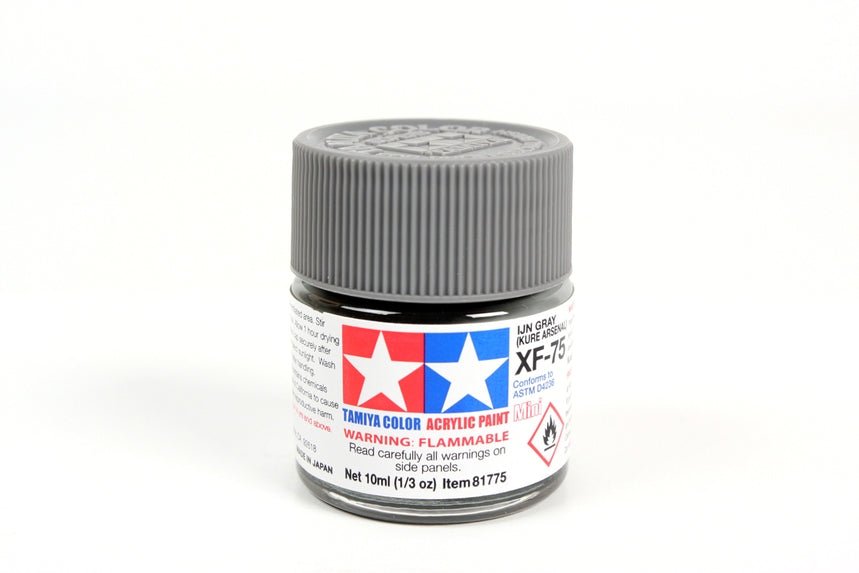 Tamiya Mini Acrylic 10 ml - XF - 75 IJN Gray (Kure Arsenal) Matte Finish - The Merri Artist - merriartist.com