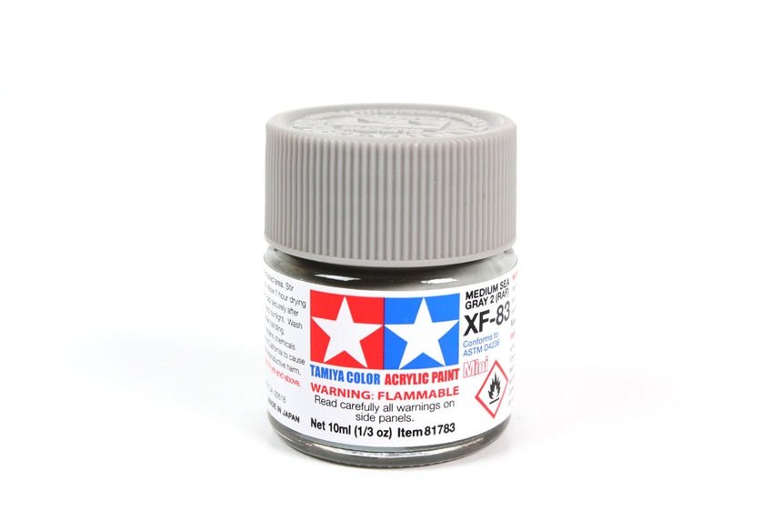 Tamiya Mini Acrylic 10 ml - XF - 83 Medium Sea Gray 2 (RAF) Matte Finish - The Merri Artist - merriartist.com