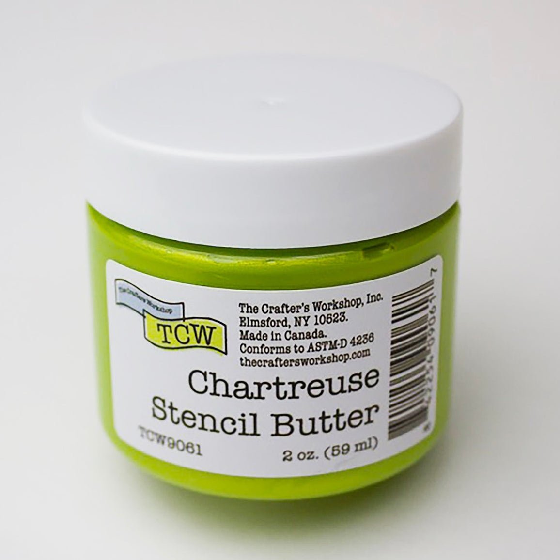 TCW Stencil Butter - Chartreuse 2 oz. (59 ml) - The Merri Artist - merriartist.com