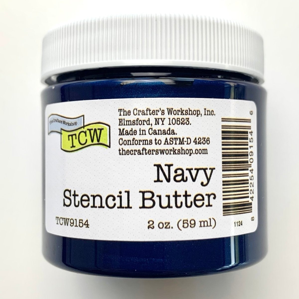 TCW Stencil Butter - Navy 2 oz. (59 ml) - The Merri Artist - merriartist.com