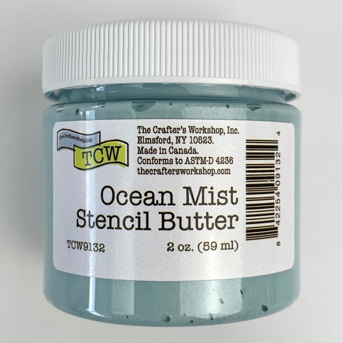 TCW Stencil Butter - Ocean Mist 2 oz. (59 ml) - The Merri Artist - merriartist.com