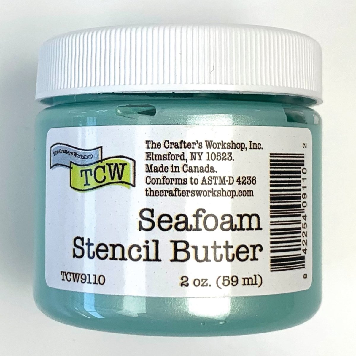 TCW Stencil Butter - Sea Foam 2 oz. (59 ml) - The Merri Artist - merriartist.com
