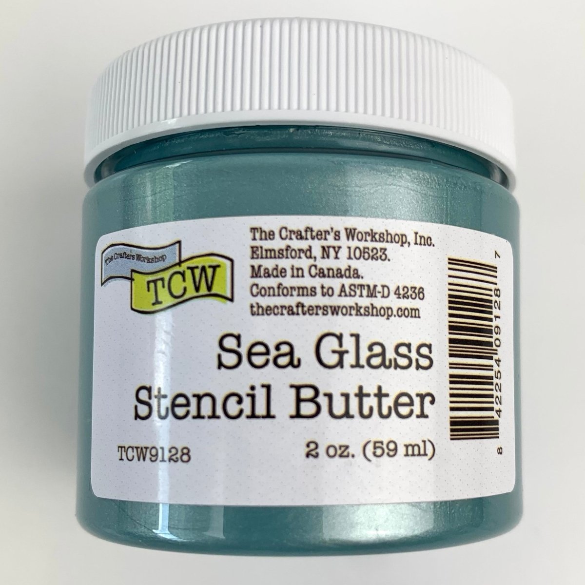TCW Stencil Butter - Sea Glass 2 oz. (59 ml) - The Merri Artist - merriartist.com