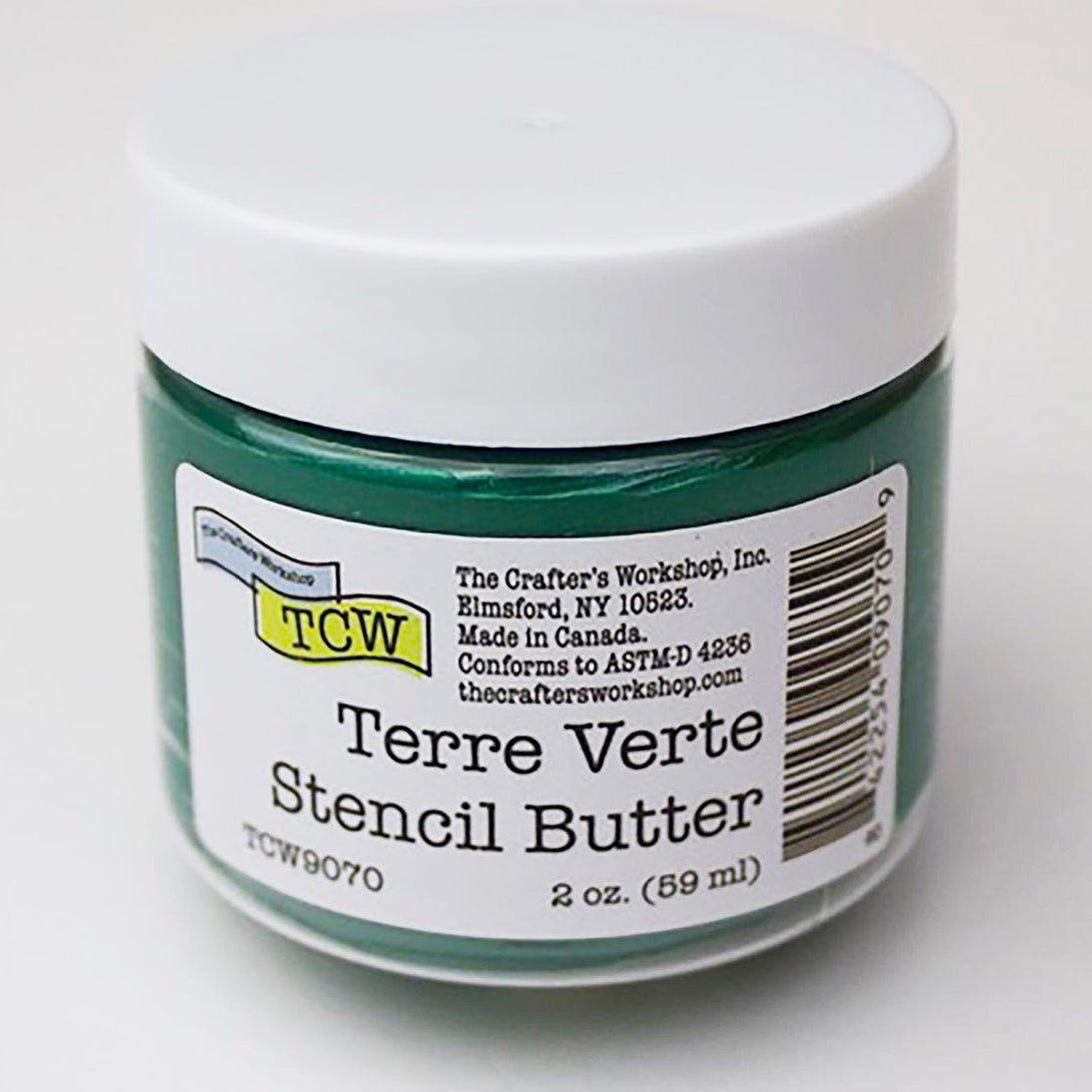TCW Stencil Butter - Terra Verte 2 oz. (59 ml) - The Merri Artist - merriartist.com