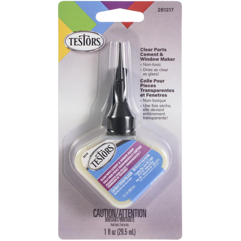 Testors Clear Parts Cement 1 fl oz - The Merri Artist - merriartist.com