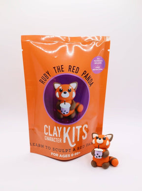 The Make Station - Red Panda DIY Polymer Clay Kit - Wholesale Craft Kit  - The Merri Artist - merriartist.com