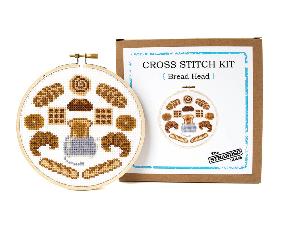 The Stranded Stitch - Bread Head Cross Stitch Kit - The Merri Artist - merriartist.com