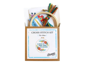 The Stranded Stitch - No Idea Cross Stitch Kit - The Merri Artist - merriartist.com