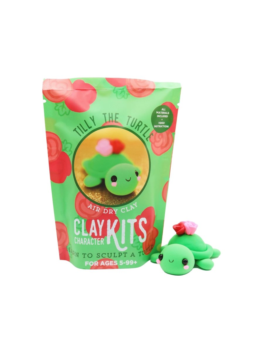 Tilly the Turtle Air Dry Clay Kit - The Merri Artist - merriartist.com