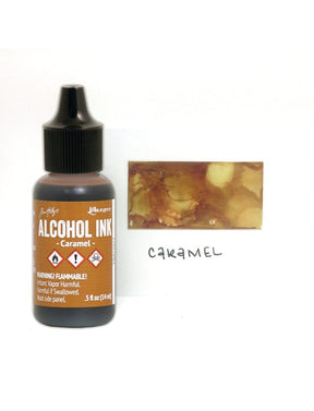 Tim Holtz Alcohol Ink .5oz - Caramel - The Merri Artist - merriartist.com